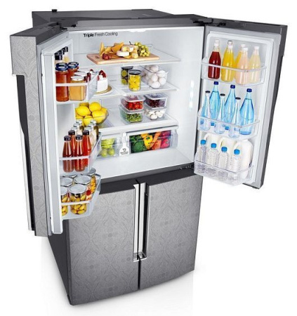 Холодильник Samsung RF905QBLAXW серебристый