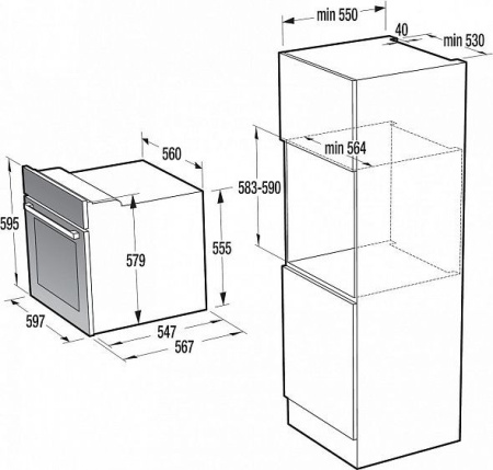Электрический духовой шкаф GORENJE BO P637E20XG