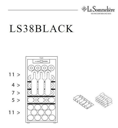 Винный шкаф LA SOMMELIERE LS38BLACK