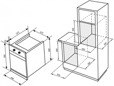 Встраиваемый духовой шкаф KORTING OKB 4941 CRN