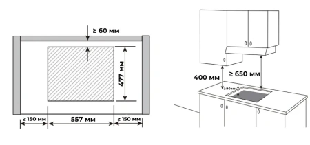 Варочная поверхность MEFERI MGH604WH LIGHT