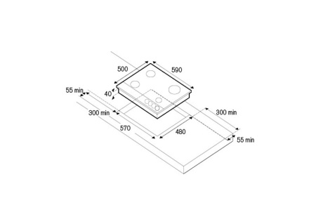 Варочная поверхность BERTAZZONI P6801D9X/19