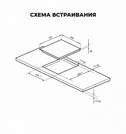 Варочная поверхность LEX EVI 430 F DS