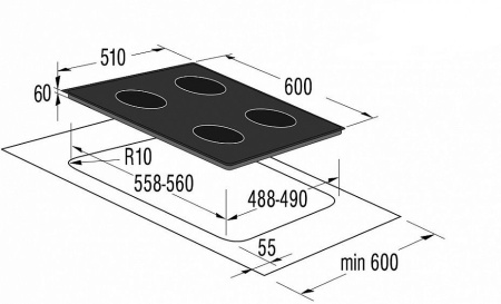 Поверхность KORTING hi 6405 b