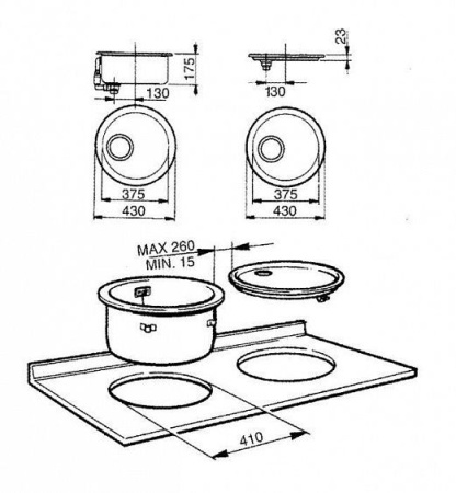 Кухонная мойка SMEG 10i3pn