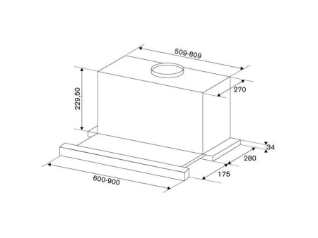 Вытяжка BERTAZZONI KTE60MOD1C