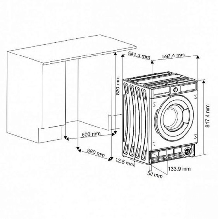 Стиральная машина KORTING KWDI 12V75