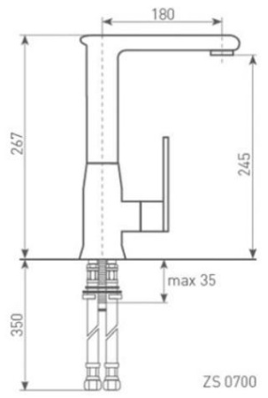 Смеситель ZIGMUND SHTAIN ZS 0700 топленое молоко