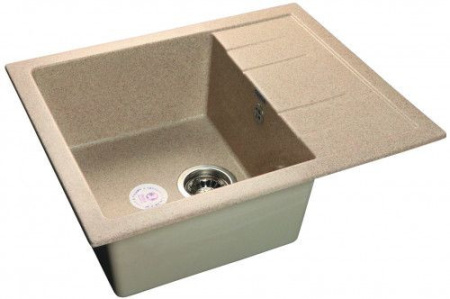 Мойка GRANFEST QUADRO GF-Q-650L чаша с крылом 650*500мм песок