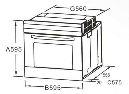 Духовой шкаф EXITEQ EXO-403 BLACK/INOX