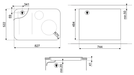 Варочная поверхность SMEG SISL7845X