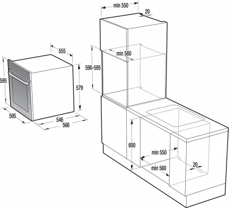 Электрический духовой шкаф bosch hbg634bw1