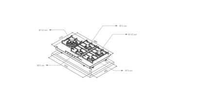 Варочная поверхность PANDO PGA-4490