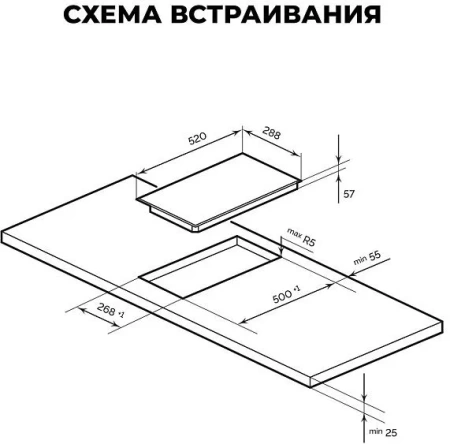 Варочная поверхность LEX EVI 320A I WH