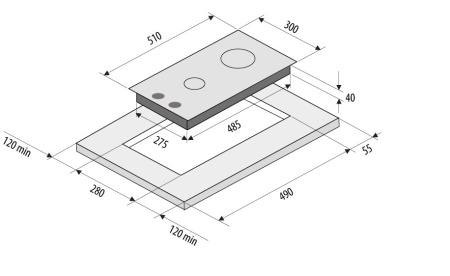 Поверхность FORNELLI pga 30 quadro bl