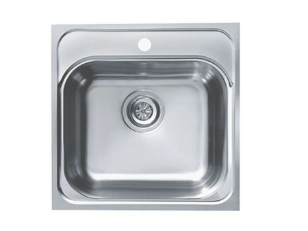 Кухонная мойка ALVEUS Basic 140 NAT-90 1100905 (в комплекте с сифоном 1102384)