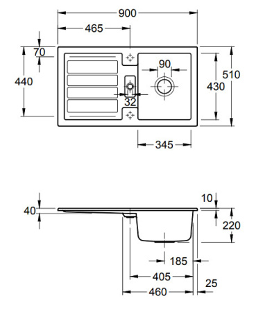 Кухонная мойка Villeroy&Boch Flavia 330501R1