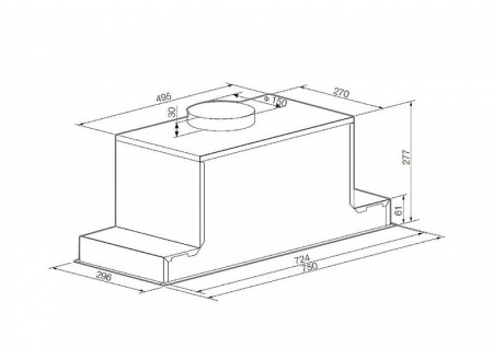 Вытяжка GRAUDE LB 75.1 W