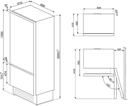 Холодильник SMEG RI96RSI