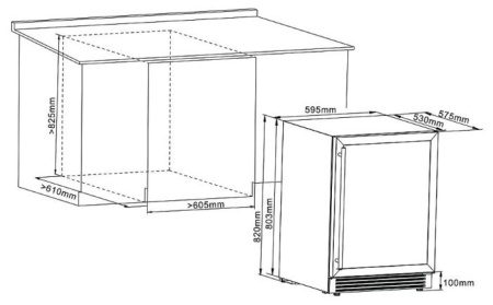 Встраиваемый винный шкаф CELLAR PRIVATE CP043-2T