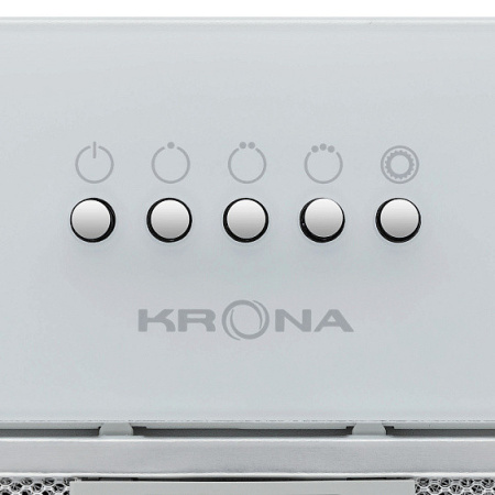 Вытяжка KRONA LUISA 600 GLASS WHITE PB
