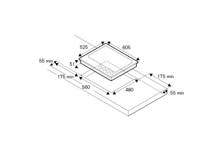 Варочная поверхность BERTAZZONI P604LMODGNE