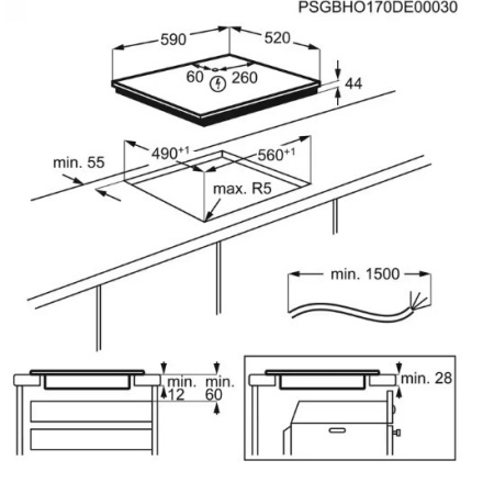 Варочная поверхность ELECTROLUX EIS62449