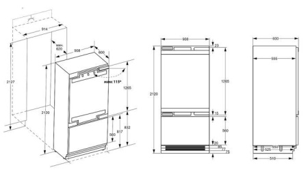 Холодильник MAUNFELD MBF212NFW1 Inverter