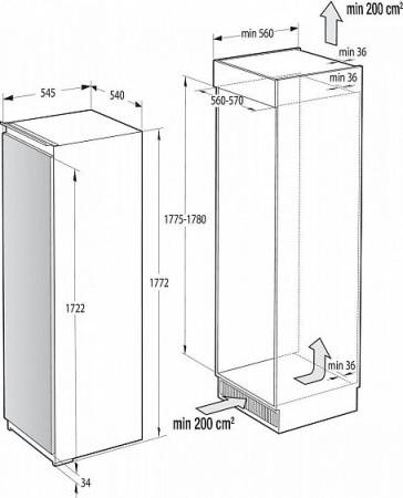 Морозильник GORENJE FNI4181E1