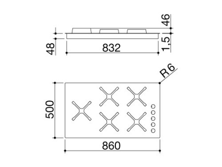 Варочная поверхность BARAZZA 1PSPF95