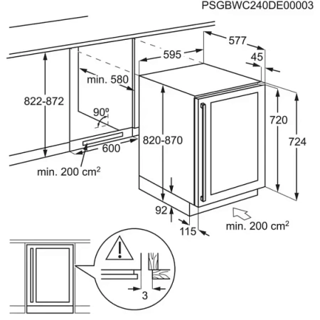 Винный шкаф AEG AWS4052B5B