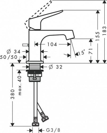 Смеситель AXOR Citterio M 34016000