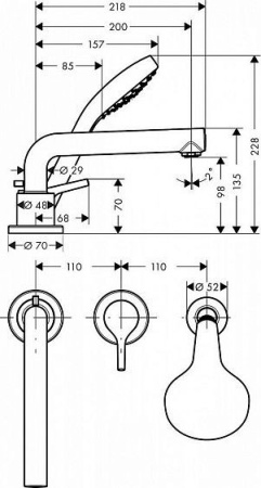 Смеситель HANSGROHE Talis S 72417000 хром