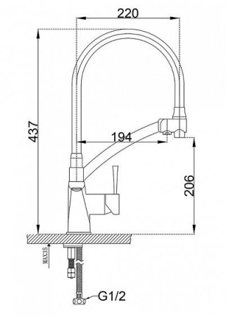 Смеситель ZORG ZR 354-8 YF