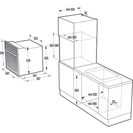 Духовой шкаф GORENJE bo 637 ini