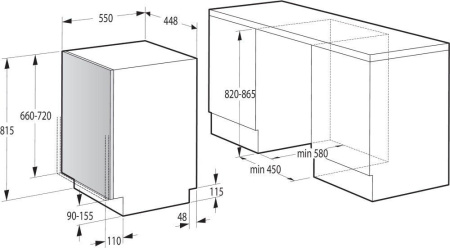 Посудомоечная машина GORENJE GV52012