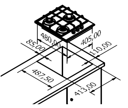 Варочная поверхность MONSHER MHG 43 BG