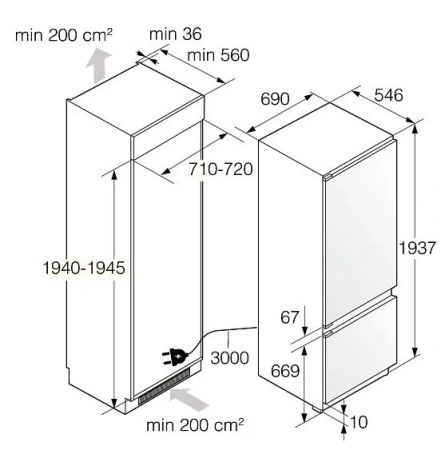 Холодильник ASKO RBC297SND1
