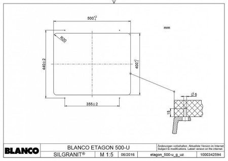 Кухонная мойка BLANCO ETAGON 500-U 522229