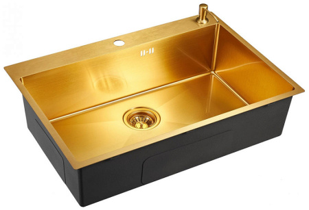 Кухонная мойка EMAR EMB-125A PVD Nano Golden