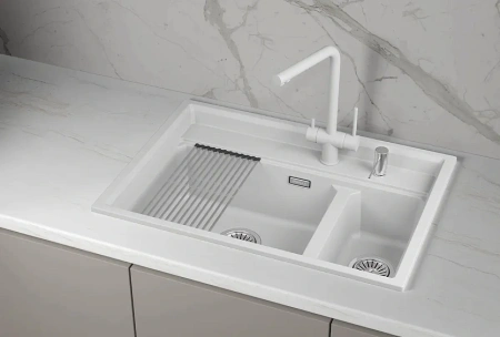 Кухонная мойка GRANULA KS-7302i арктик
