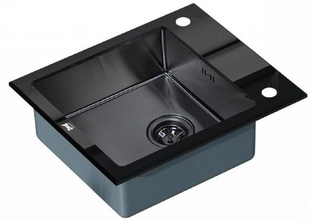 Кухонная мойка  ZORG GL-6051-BLACK-GRAFIT