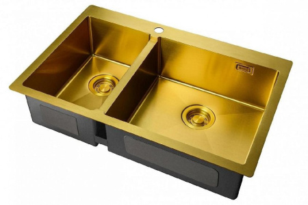 Кухонная мойка ZORG ZL R 780-2-510-R BRONZE