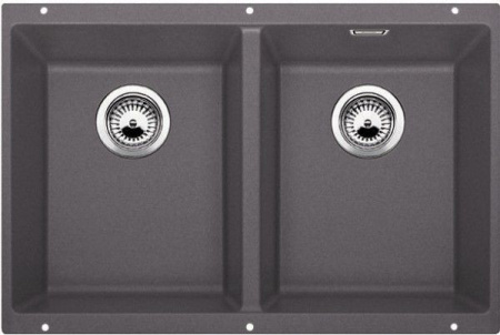 Кухонная мойка BLANCO SUBLINE 350/350-U SILGRANIT 523575 темная скала