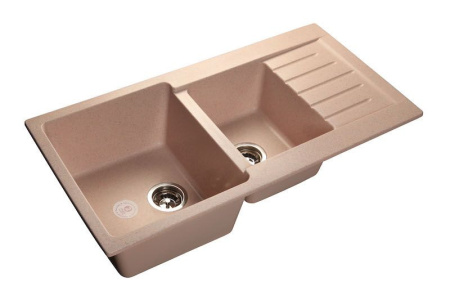Кухонная мойка GRANFEST Practic GF-P980KL светло-розовый