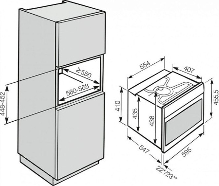 Духовой шкаф MIELE h 6401 b brws