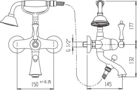 Смеситель CEZARES MARGOT-VDM-02-Bi