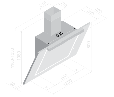 Вытяжка BELTRATTO cpg 120i