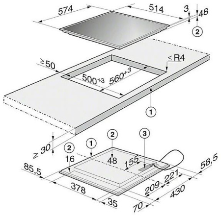 Варочная панель Miele KM 6112