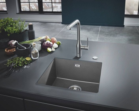 Кухонная мойка GROHE K700 серый гранит 31653AT0